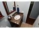 Close up of granite bathroom vanity at 4751 N Longworth Ave, Indianapolis, IN 46226