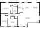 Layout of the bedrooms, bathrooms, kitchen, living room, and utility area in the home at 5401 Padre Ln, Indianapolis, IN 46237