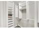 Spacious walk-in closet featuring custom shelving and ample storage space at 572 Quail Ridge Dr, Westfield, IN 46074