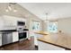 Bright and airy kitchen with stainless steel appliances and a butcher block kitchen island at 572 Quail Ridge Dr, Westfield, IN 46074