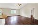 Open-concept living space with hardwood floors and abundant natural light at 572 Quail Ridge Dr, Westfield, IN 46074