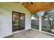 Screened-in patio with a wood ceiling and a view of the backyard at 572 Quail Ridge Dr, Westfield, IN 46074