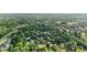 Overhead angle of a community surrounded by lush forestry and a nearby river at 6477 N Park Ave, Indianapolis, IN 46220