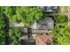 Birds eye view of a home surrounded by mature trees and lush, green landscaping at 6477 N Park Ave, Indianapolis, IN 46220
