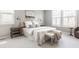 Serene bedroom featuring neutral tones, plush bedding, and abundant natural light from large windows at 6685 Chapel Xing, Zionsville, IN 46077