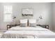Cozy bedroom with a comfortable bed, side tables, sconces, and soft, inviting decor at 6685 Chapel Xing, Zionsville, IN 46077