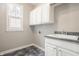 Laundry room with ample storage, a large sink, and a window that provides natural light at 6685 Chapel Xing, Zionsville, IN 46077