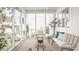 Inviting screened-in porch with comfortable seating and tranquil backyard views at 6685 Chapel Xing, Zionsville, IN 46077