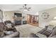 Open living area with fireplace and plush seating at 7025 Chimney Rock Ct, Indianapolis, IN 46217
