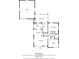 Detailed floorplan featuring 2 bedrooms, living and dining rooms, screened porch, and garage at 713 W Cromer Ave, Muncie, IN 47303
