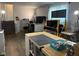 Finished basement offers a versatile workspace with ample storage and natural light at 75 Byram Blvd, Martinsville, IN 46151