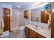 Full bathroom with vanity, toilet, and shower with curtain at 7632 Sea Crest N Way, Noblesville, IN 46062
