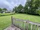 Spacious backyard with lush green grass and mature trees at 902 N Bauman St, Indianapolis, IN 46214