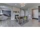Stylish kitchen featuring a dark wood dining table and an open layout at 928 Ridge Rock Ln, Bargersville, IN 46106