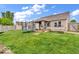 Large backyard with grass and trampoline at 11254 N Sashing Way, Monrovia, IN 46157