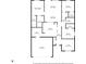 Detailed floor plan showcases the layout of the home, including room dimensions and features at 11254 N Sashing Way, Monrovia, IN 46157