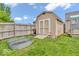 Backyard features a storage shed that is perfect for storing your tools, equipment, and outdoor accessories at 11254 N Sashing Way, Monrovia, IN 46157