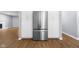 Stainless steel French door refrigerator and stylish cabinets are a great addition to this modern kitchen at 1127 Junco Dr, Columbus, IN 47203