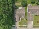 An aerial view showing the layout of the home and the surrounding properties at 1311 Old Hickory Dr, Greenwood, IN 46142