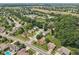 An aerial view of a neighborhood featuring lush trees, green spaces and a mix of residential properties at 1311 Old Hickory Dr, Greenwood, IN 46142