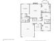 Detailed floor plan showing the layout of the home, including the bedroom, kitchen, and living areas at 1311 Old Hickory Dr, Greenwood, IN 46142