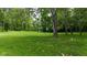 Expansive backyard featuring a well-maintained lawn and mature trees for privacy at 1350 Inverness Farms Rd, Martinsville, IN 46151