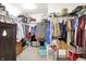 Large walk-in closet featuring ample shelving, hanging rods, and storage space at 1375 Crabapple Rd, Franklin, IN 46131