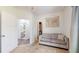 Bedroom with a couch, closet and bathroom view at 217 Saint Andrews Ave, Edinburgh, IN 46124