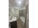 Standard bathroom featuring a shower-tub combination and modern vanity at 2180 N Irwin St, Indianapolis, IN 46219