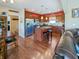 Spacious kitchen with stainless steel appliances, dark cabinetry, large island with breakfast bar at 3150 Green Brook Ln, Frankfort, IN 46041
