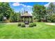 Gazebo in backyard surrounded by greenery at 3528 E 116Th St, Carmel, IN 46033