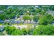 Expansive aerial view of a residential neighborhood with tree-lined streets and well-kept homes at 418 Eastern Ave, Indianapolis, IN 46201