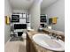 Clean bathroom with shower and bathtub, perfect for a relaxing and refreshing experience at 4925 Chip Shot Ln, Indianapolis, IN 46235