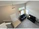 Aerial view of the living room with neutral walls and two couches at 4925 Chip Shot Ln, Indianapolis, IN 46235
