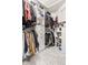 Spacious closet features built-in shelving, drawers, and ample hanging space to keep your wardrobe organized at 611 N Park Ave # 104, Indianapolis, IN 46204