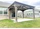 Relax on this spacious patio overlooking the lawn in your own private backyard retreat at 6350 Stallion Way, Indianapolis, IN 46260
