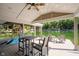 Charming boat dock with a high-top table and comfortable seating, overlooking the picturesque lake at 6492 Osprey Dr, Nineveh, IN 46164