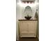 Stylish powder room featuring a modern vessel sink and unique mirror at 7195 W 700 N, Fairland, IN 46126