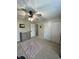 Neutral bedroom features neutral carpeting and gray furniture at 7195 W 700 N, Fairland, IN 46126