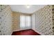 Bedroom with vintage wallpaper at 753 Walnut St, Franklin, IN 46131