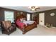 Spacious main bedroom with lots of natural light and a view of the backyard at 7818 Fawnwood Dr, Indianapolis, IN 46278