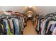 Extensive walk-in closet with an abundance of hanging space for clothing and personal items at 7818 Fawnwood Dr, Indianapolis, IN 46278