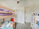 Bedroom with ceiling fan and bunk bed at 1255 Crabapple Rd, Franklin, IN 46131