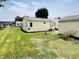 Spacious backyard with lush grass, showcasing the home's exterior and neighborhood setting at 128 E 36Th St, Anderson, IN 46013
