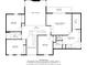 Upstairs floor plan with bedrooms, walk in closets, and bathrooms at 13304 Landwood Dr, Fishers, IN 46037