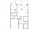 Detailed floor plan showcasing the home's layout, including the primary bedroom, dining room, and screened porch at 1505 Avondale Dr, Westfield, IN 46074