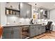 Well-equipped kitchenette area with modern cabinetry, built-in beverage cooler, and ample countertop space at 1505 Avondale Dr, Westfield, IN 46074