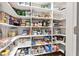 Walk-in pantry with custom shelving for optimal storage at 1505 Avondale Dr, Westfield, IN 46074