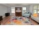 Bright living room with an hutch and modern furniture, offering a comfortable and stylish living space at 15524 Follow Dr, Noblesville, IN 46060