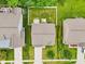 Aerial view of a home with a fenced-in yard and a well-manicured lawn in a suburban neighborhood at 1739 Wedgewood Pl, Avon, IN 46123